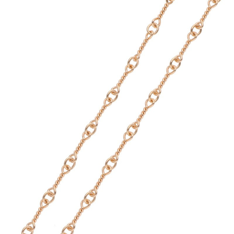 Chrome Hearts NECKCHAIN 22K Yellow Gold Twist Chain Necklace