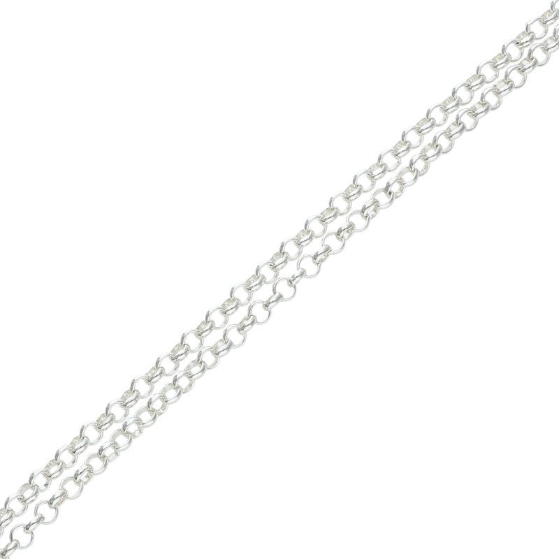 Chrome Hearts Roll Chain Silver Necklace Size 24 Inch