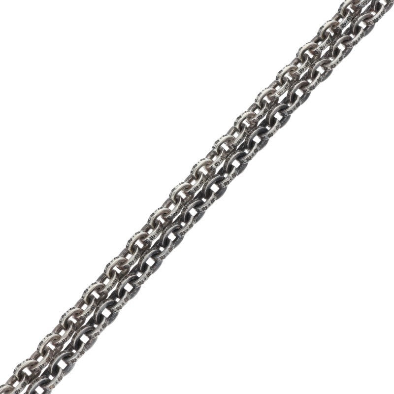 Chrome Hearts Paper Chain Silver Necklace Size 30 Inch
