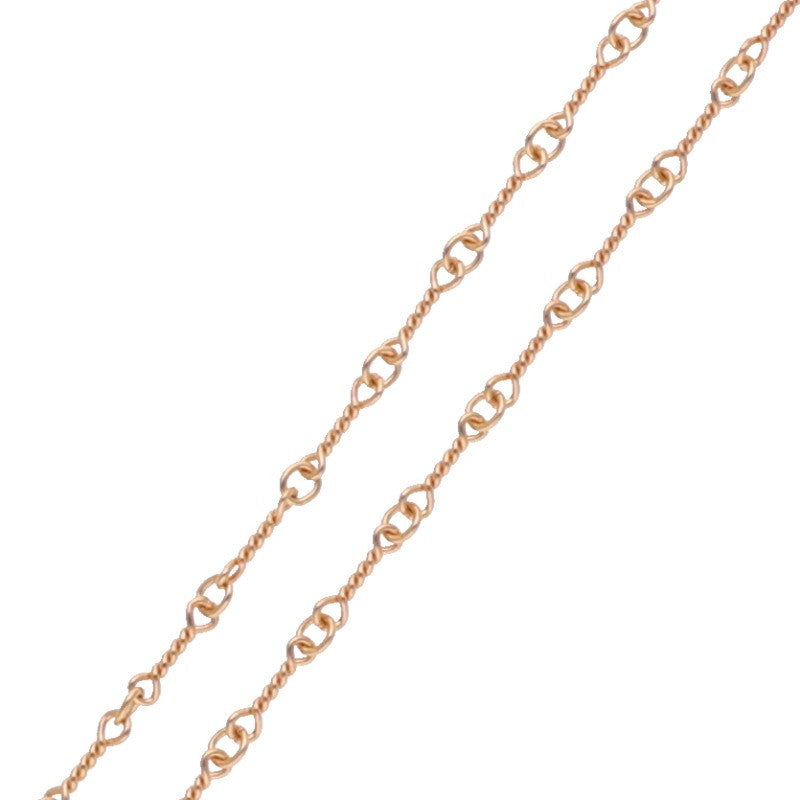 Chrome Hearts 22K Twist Chain Gold Necklace Size 20 Inch