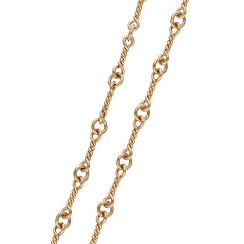 Chrome Hearts 22K Twist Chain Gold Necklace Size 16 Inch