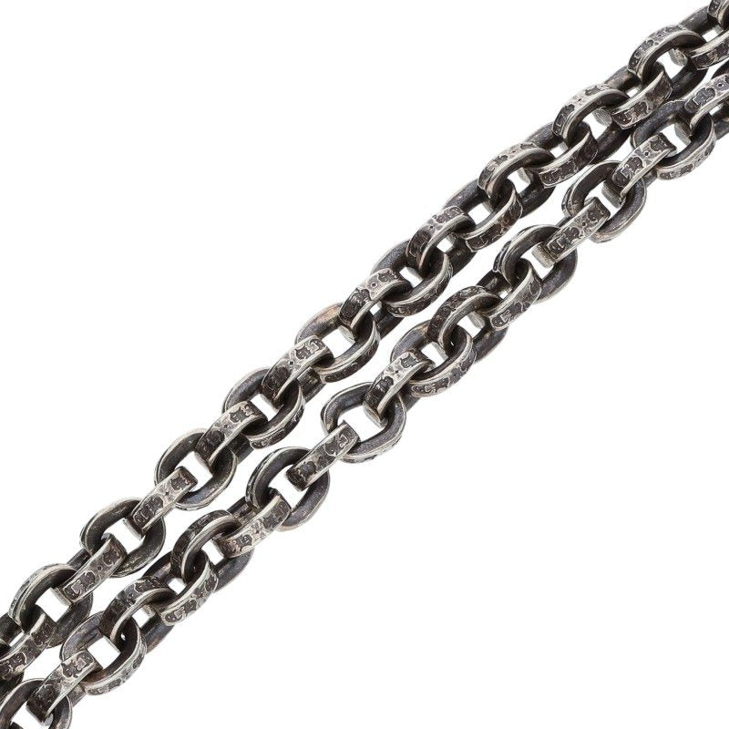 Chrome Hearts Paper Chain Silver Necklace Size 30 Inch