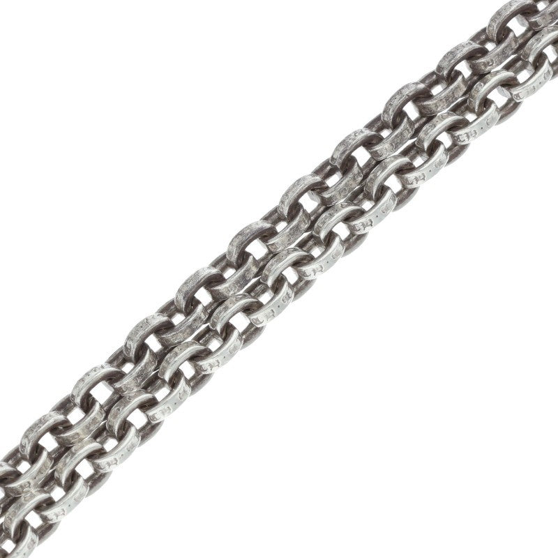 Chrome Hearts Paper Chain Silver Necklace Size 20 Inch