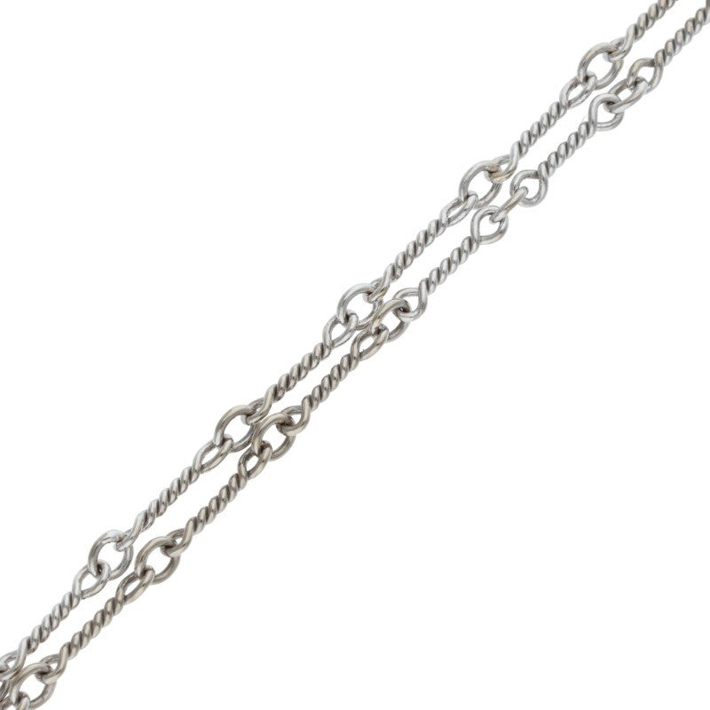 Chrome Hearts 18K WG Twist Chain Necklace Size 16 Inch