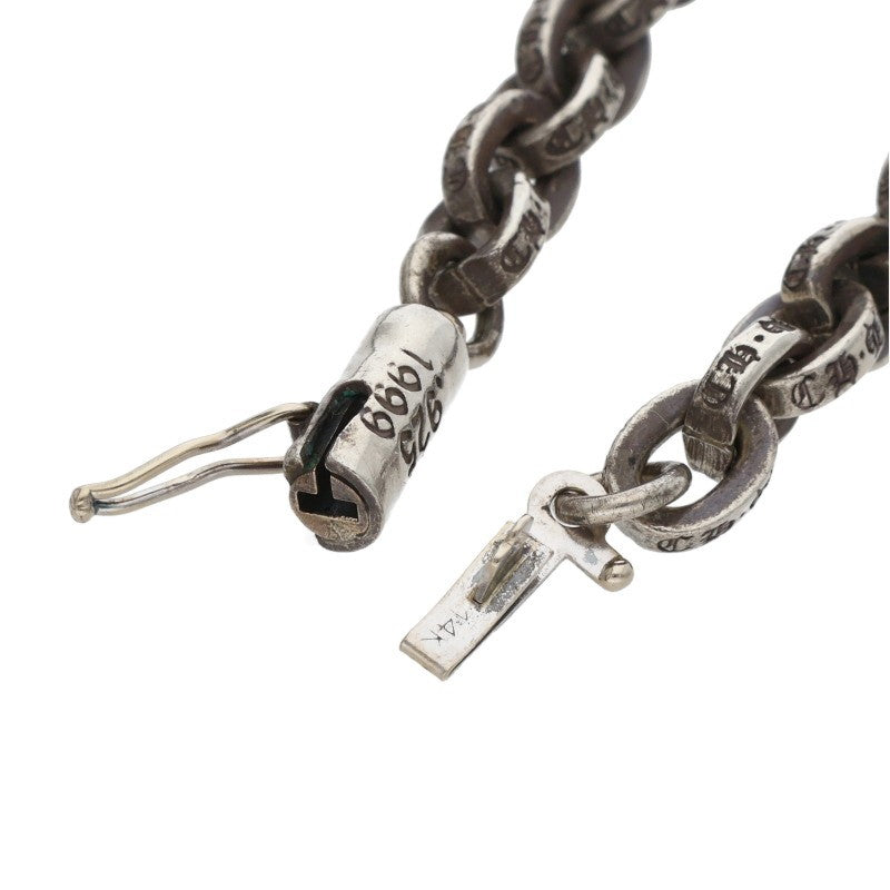 Chrome Hearts Paper Chain Necklace 14K Silver Size 20 Inch