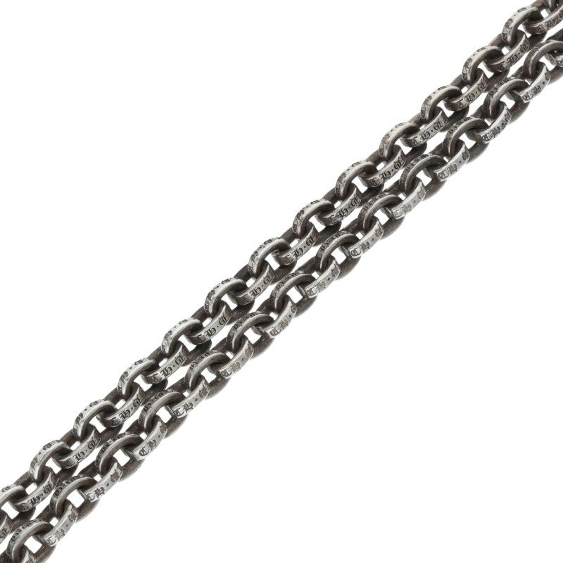 Chrome Hearts 925 Silver Paper Chain Necklace Size 24 Inch