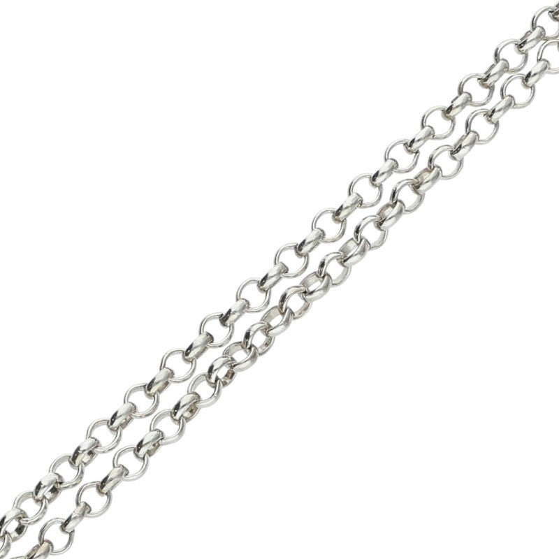 Chrome Hearts Roll Chain Silver Necklace Size 24 Inch