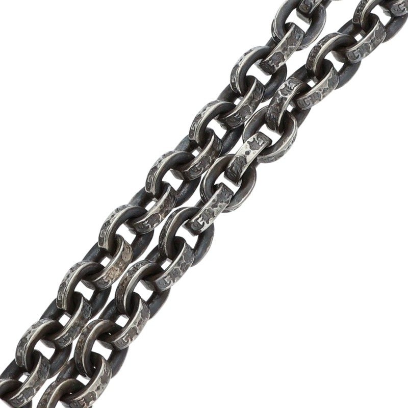 Chrome Hearts Paper Chain Necklace 14K Silver Size 20 Inch