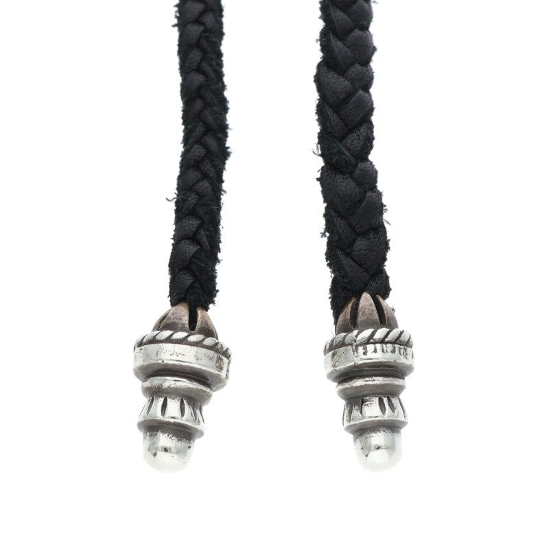 Chrome Hearts SML CH Cross Bolo Tip Silver Necklace