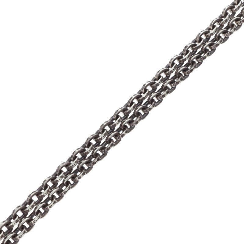 Chrome Hearts Paper Chain Necklace 14K Silver Size 20 Inch