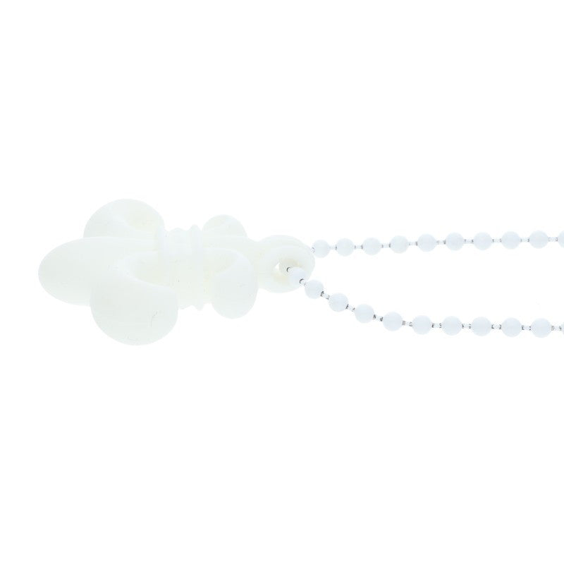 Chrome Hearts RUBBER BS FLEUR Silicone Necklace White