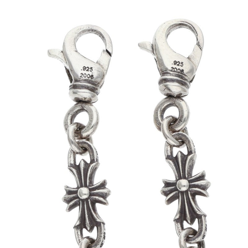 Chrome Hearts Mask Paper Chain Silver Necklace Size 30 Inch