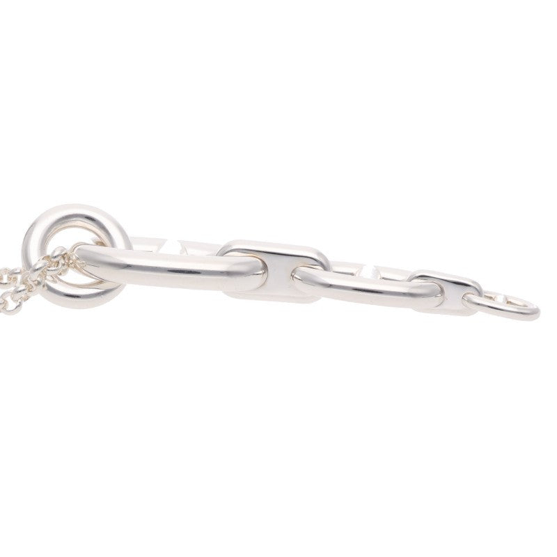 HERMES Chaine d'Ancre Enchainee Silver Necklace