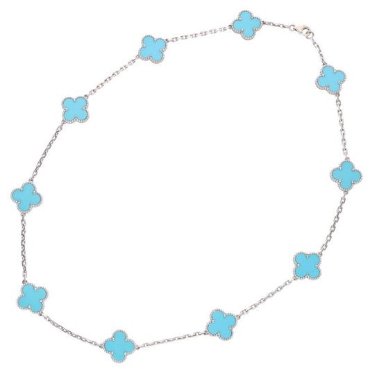VANCLEEF & ARPELS Vintage Turquoise Necklace Size 48CM