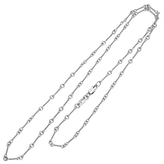 Chrome Hearts 18KWG Twist Chain Necklace Size 20 Inch