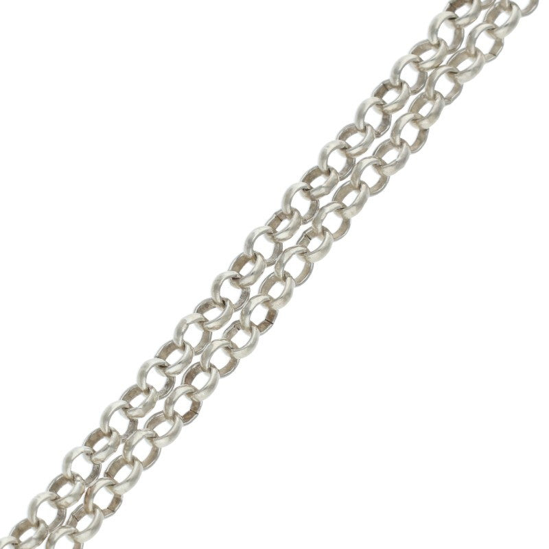 Chrome Hearts Roll Chain Necklace Silver Size 20 Inch