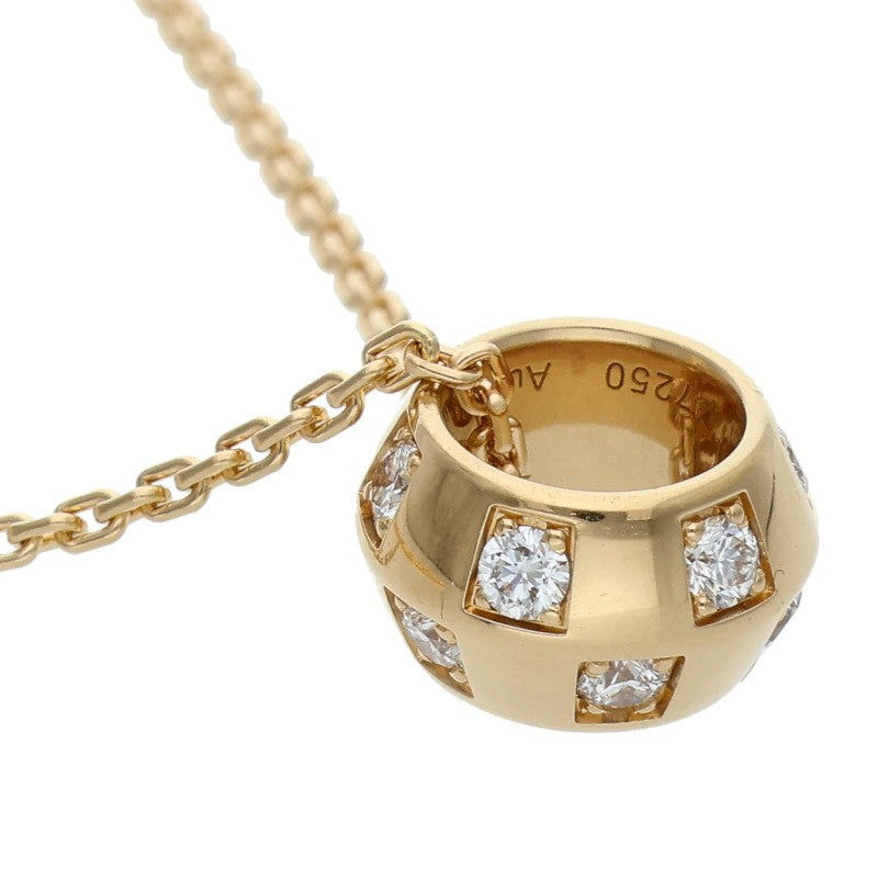 LOUISVUITTON Damier K18YG Diamond Necklace