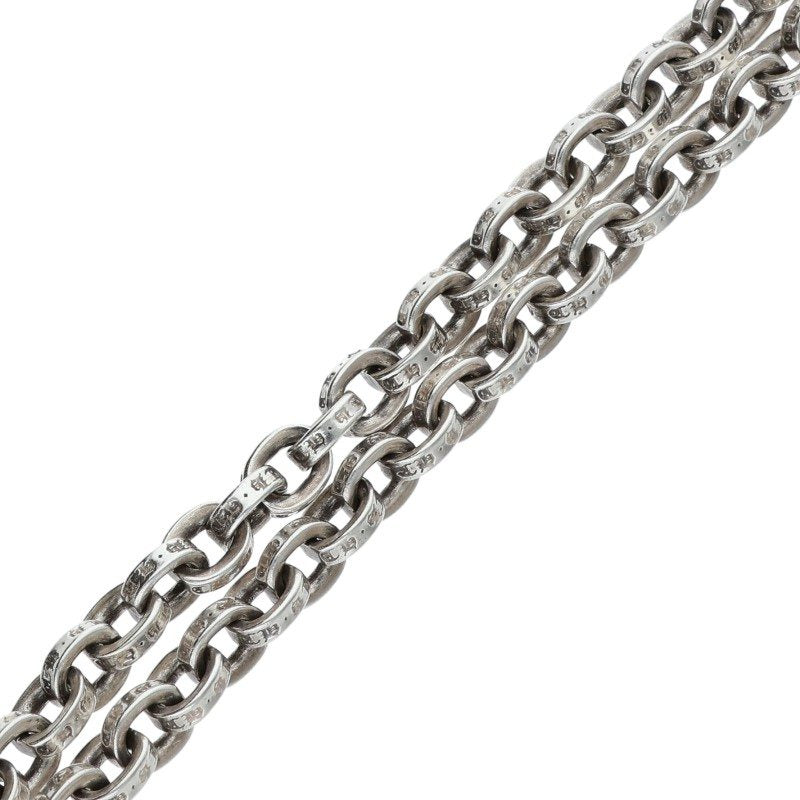 Chrome Hearts Paper Chain Necklace Silver Size 20 Inch
