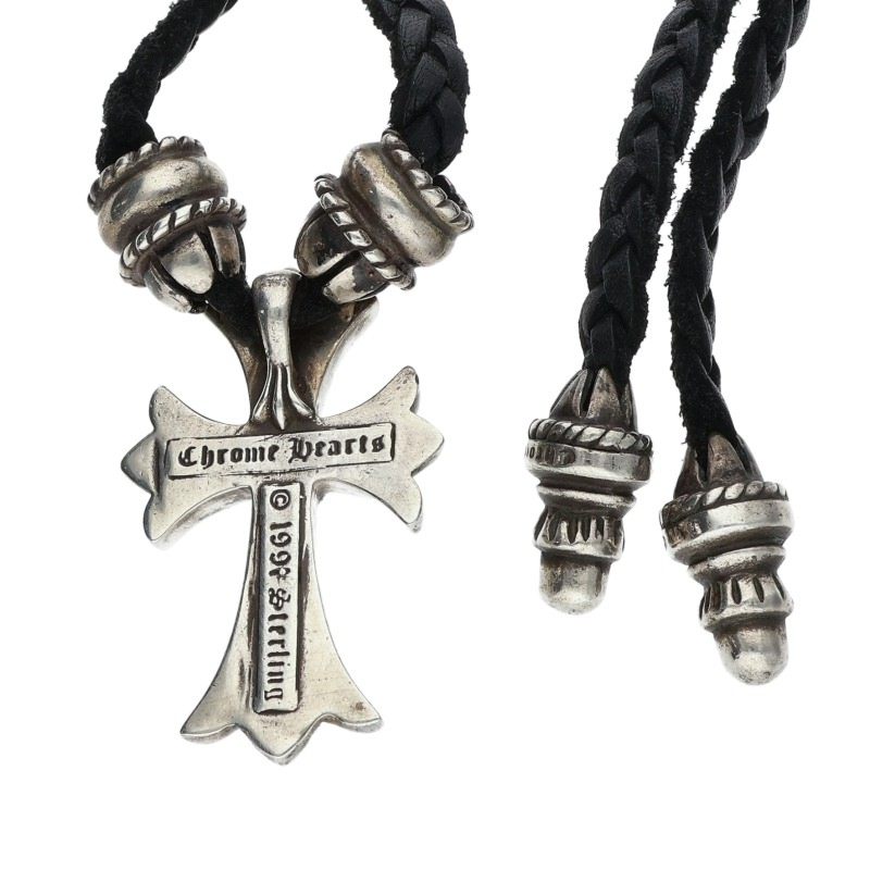 Chrome Hearts Small CH Cross Cord Necklace