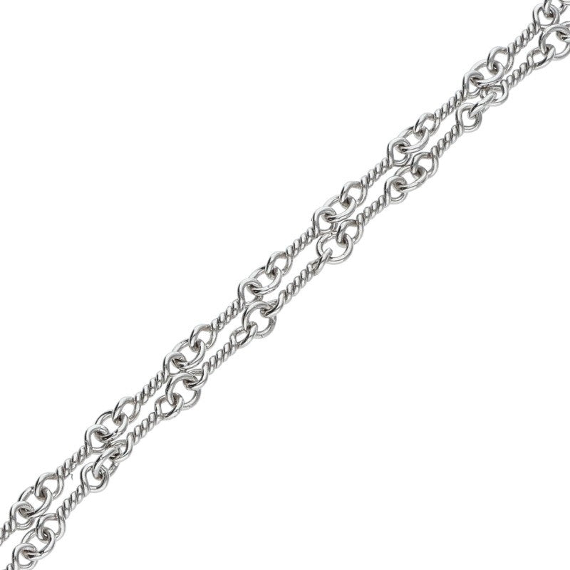 Chrome Hearts 18K WG Twist Chain Necklace Size 16 Inch