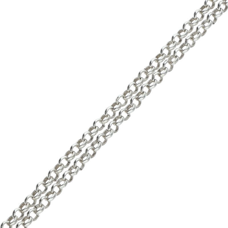 Chrome Hearts R20 Roll Chain Necklace Silver Size 20 Inch