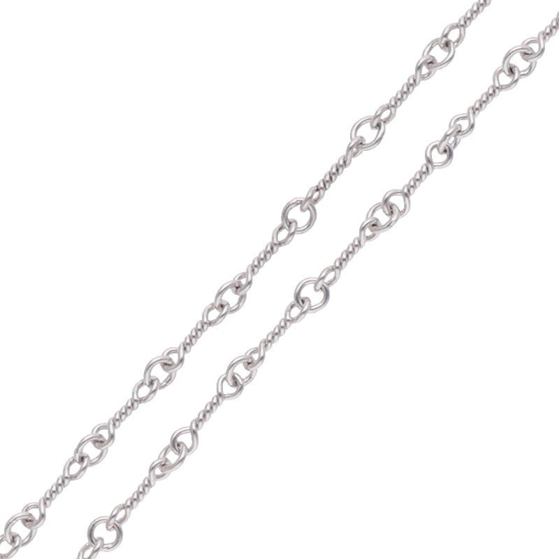 Chrome Hearts 18K White Gold Chain Necklace Size 18 Inch