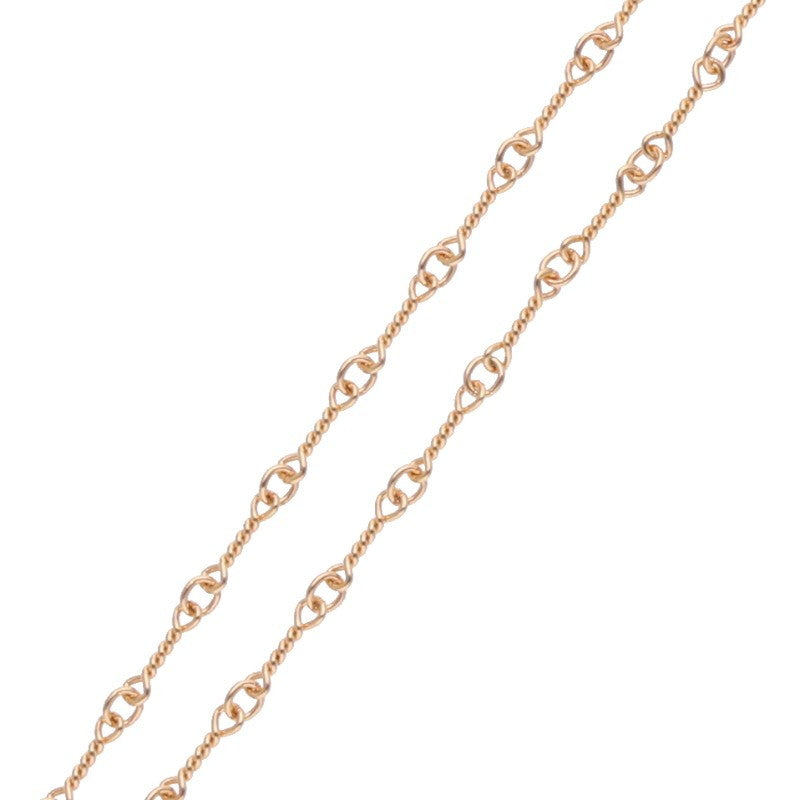 Chrome Hearts 22K Twist Chain T20 Gold Necklace Size Yellow