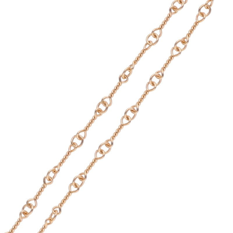 Chrome Hearts 22K Twist Chain T20 Gold Necklace Size 20 Inch