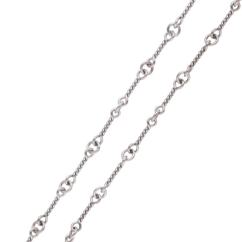 Chrome Hearts 18K White Gold Chain Necklace Size 18 Inch