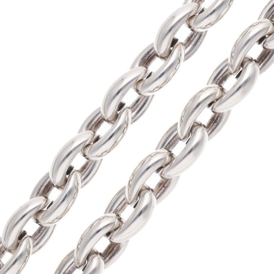 HERMES Acrobat MM Sterling Silver Necklace Size 39