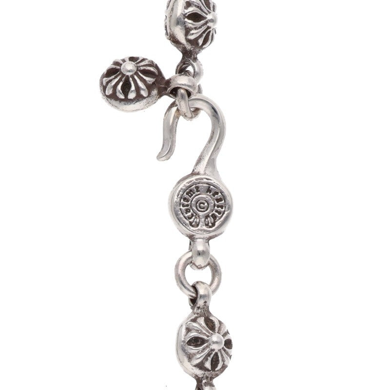 Chrome Hearts Silver Crossball Chain Small CH Cross Necklace