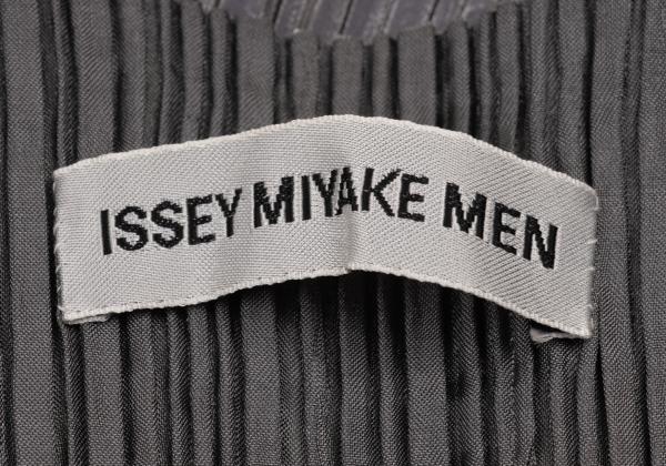 ISSEY MIYAKE MEN Front Stripe Pleated Vest Black Size M