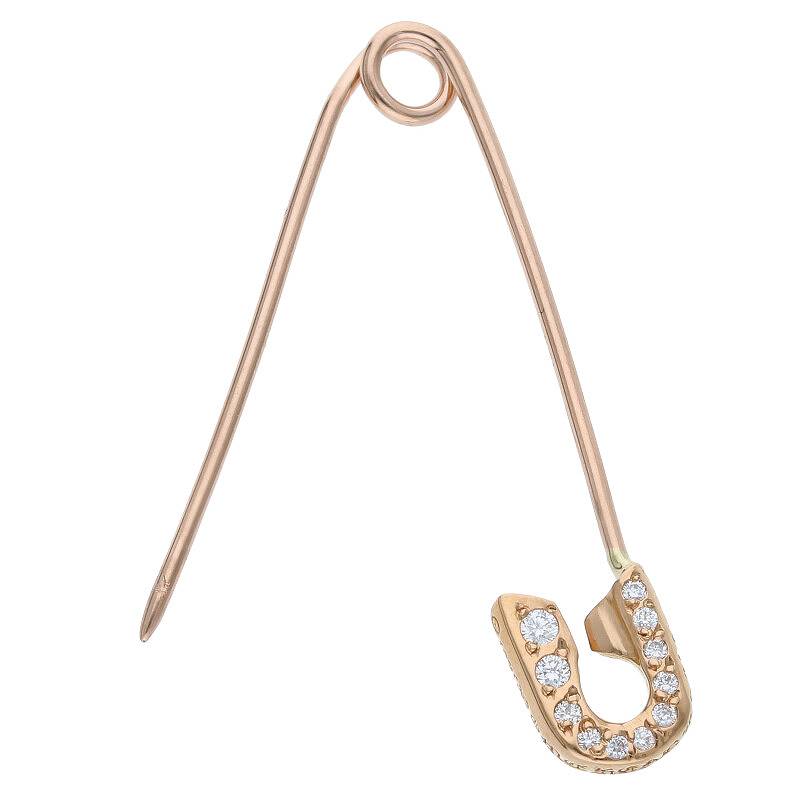 Chrome Hearts 22K Small Pave Diamond Safety Size ONE SIZE