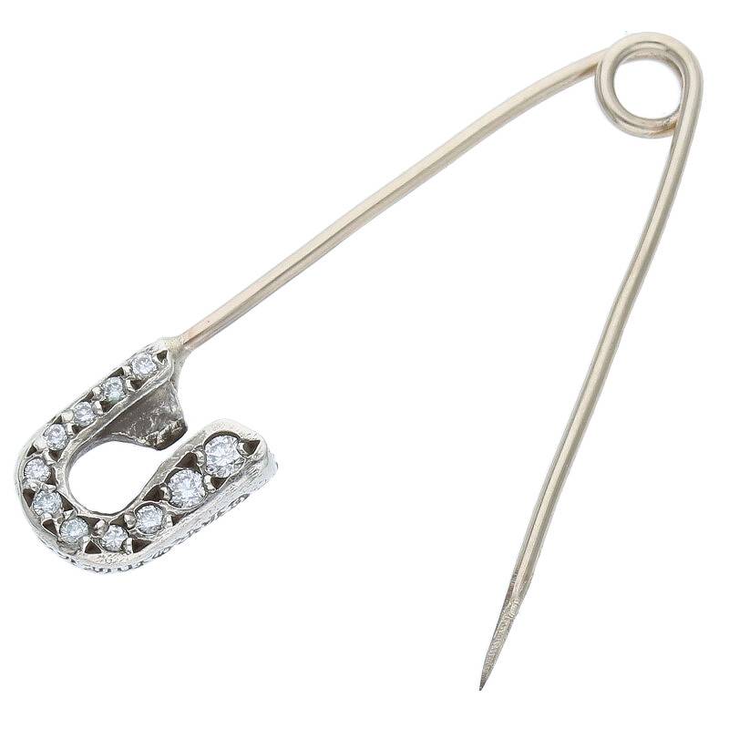 Chrome Hearts Small Pave Diamond Safety Pin Size ONE SIZE