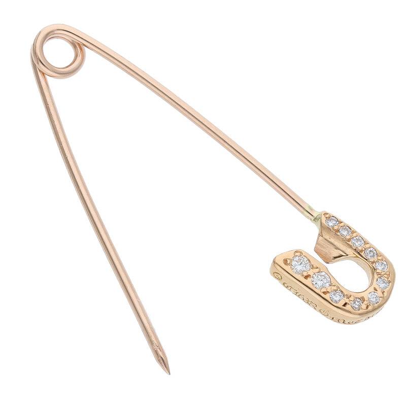 Chrome Hearts 22K Small Pave Diamond Safety Size ONE Multi
