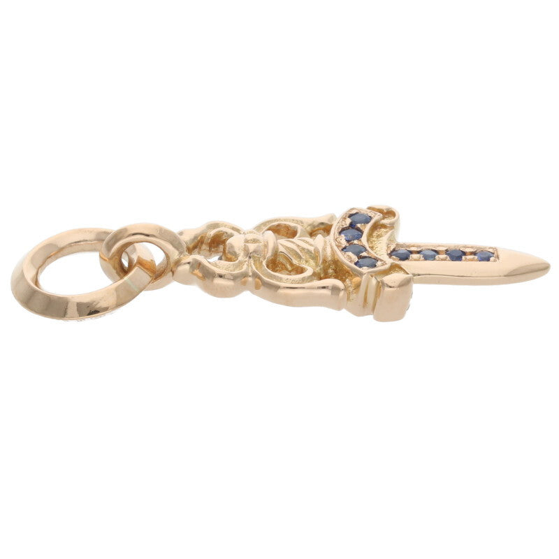 Chrome Hearts #5 Dagger PAVE Blue Sapphire 22K Size ONE SIZE