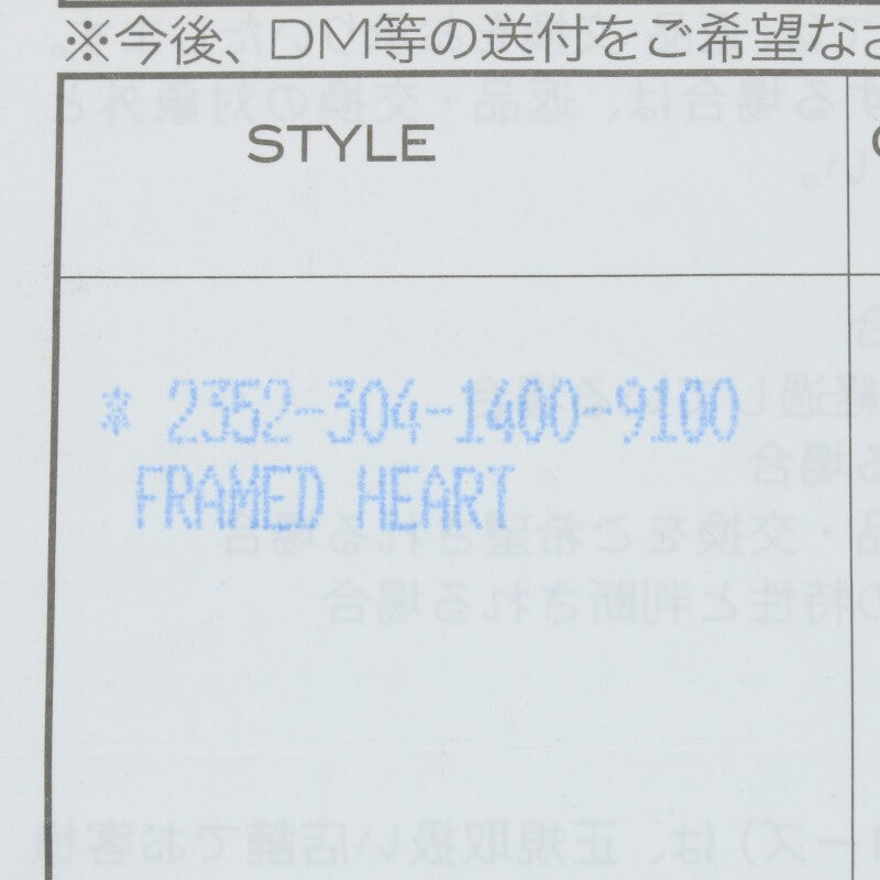 Chrome Hearts Framed Heart Charm 925 Silver Size ONE SIZE