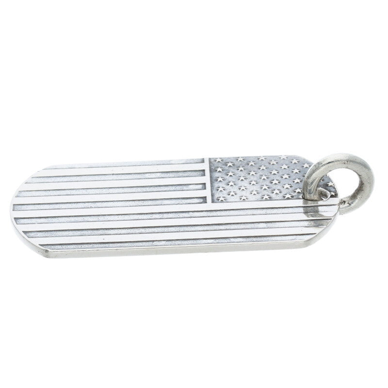 Chrome Hearts Silver Large American Flag Dog Size ONE SIZE