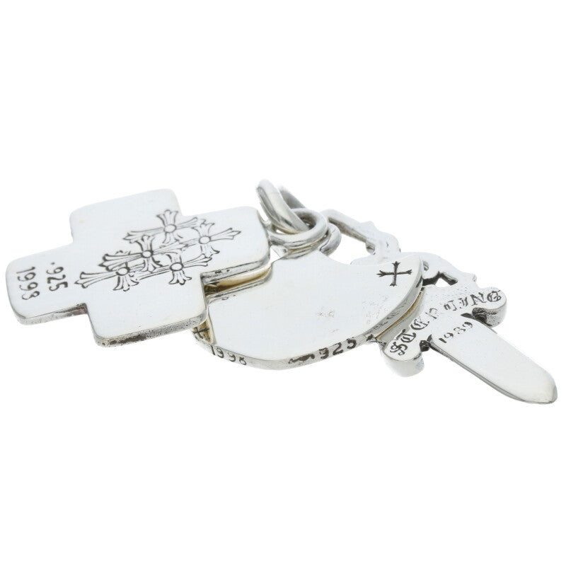 Chrome Hearts Old Silver 3 Trinkets Pendant Size ONE SIZE