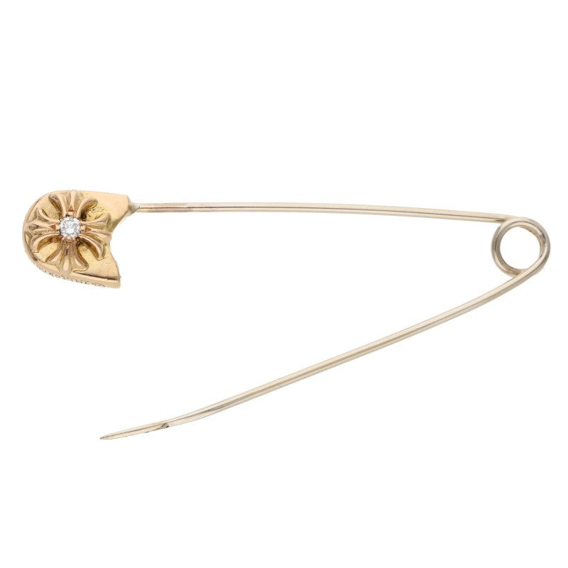 Chrome Hearts 22K Large Safety Pin 1 Diamond Size ONE Multi