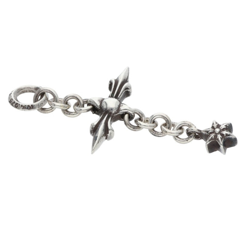 Chrome Hearts ROLY CROSS Charm Silver 925 Size ONE SIZE