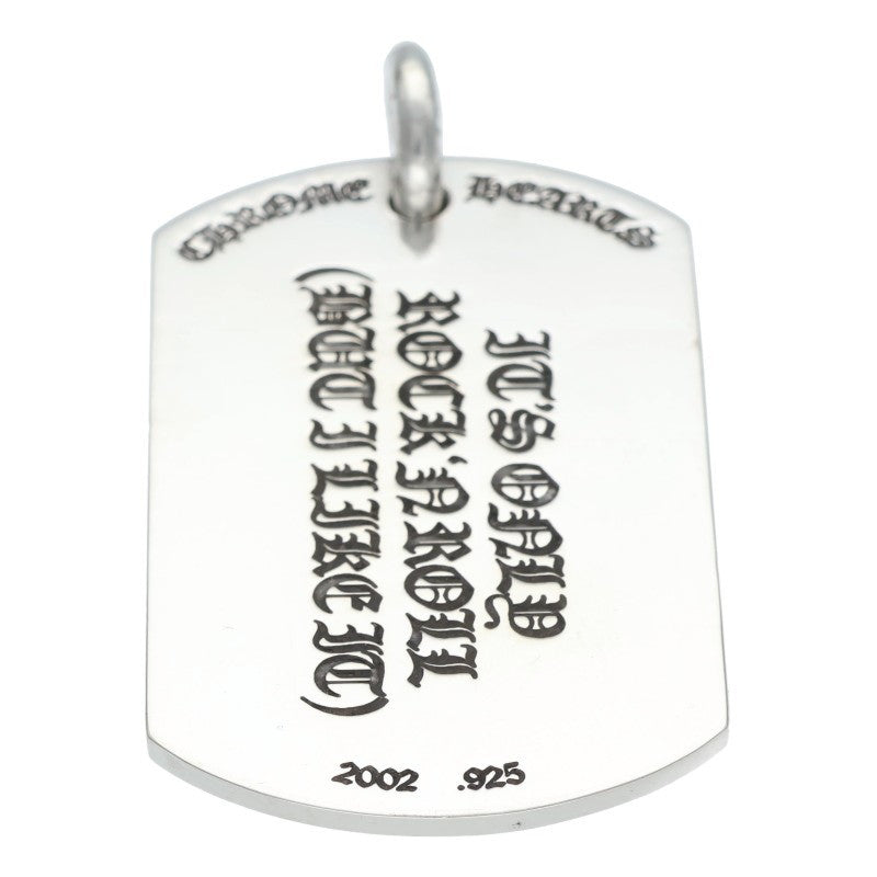 Chrome Hearts 925 Large Lip & Tongue Dog Tag Size ONE Silver