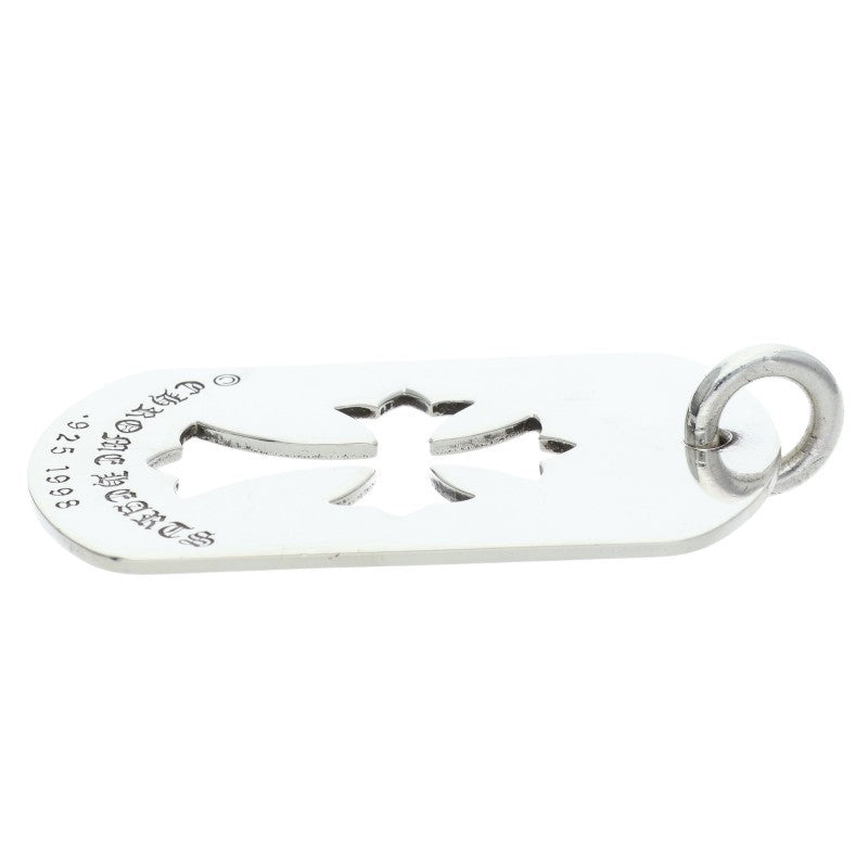 Chrome Hearts Large Cutout Cross Dog Tag Size ONE Silver