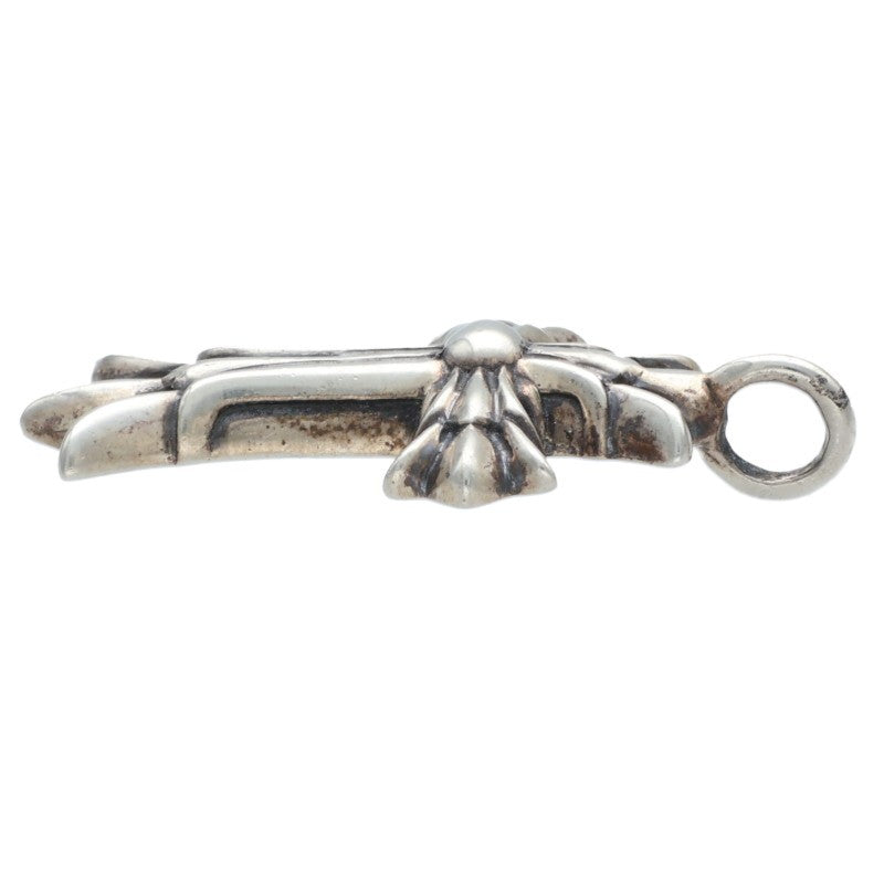 Chrome Hearts Double CH Cross Charm 925 Silver Size ONE SIZE