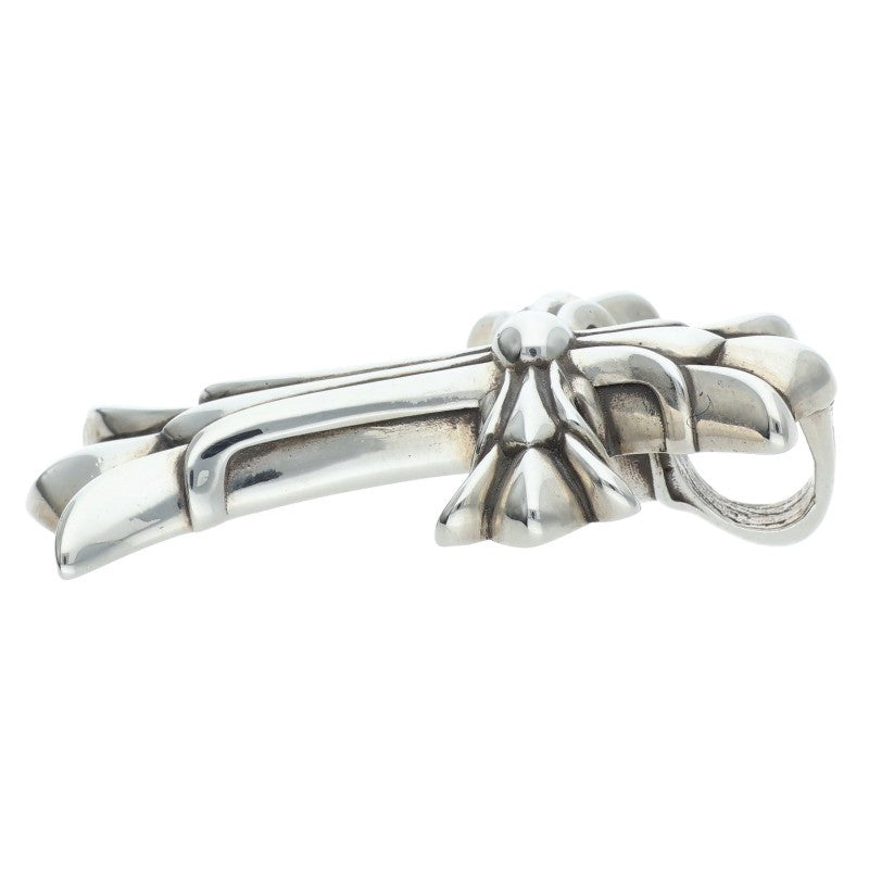 Chrome Hearts Small Double CH Cross 925 Silver Size ONE SIZE