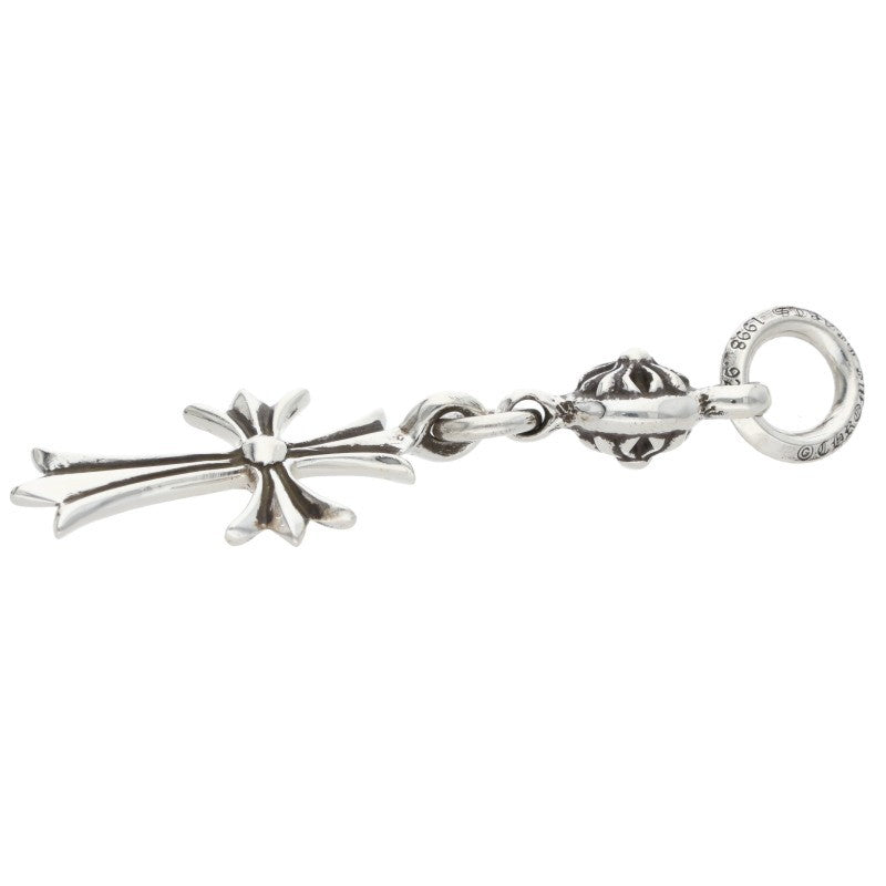 Chrome Hearts 1 Ball Tiny CH Cross Charm 925 Size ONE Silver