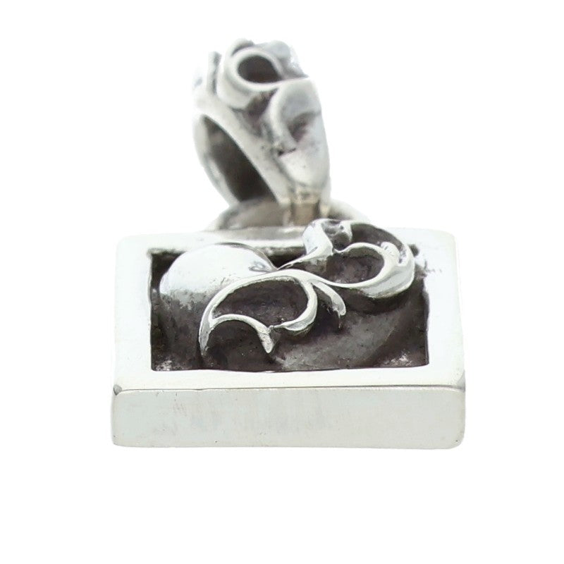 Chrome Hearts Framed Heart Charm Silver 925 Size ONE SIZE