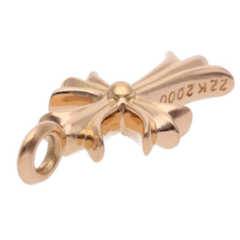 Chrome Hearts 22K Tiny Fat Cross Pave Ruby Pendant