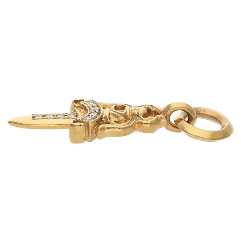 Chrome Hearts #5 Dagger 22K Gold Pave Diamond