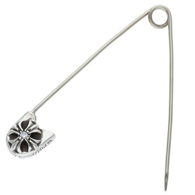 Chrome Hearts LG Safetypin 1 Diamond Silver